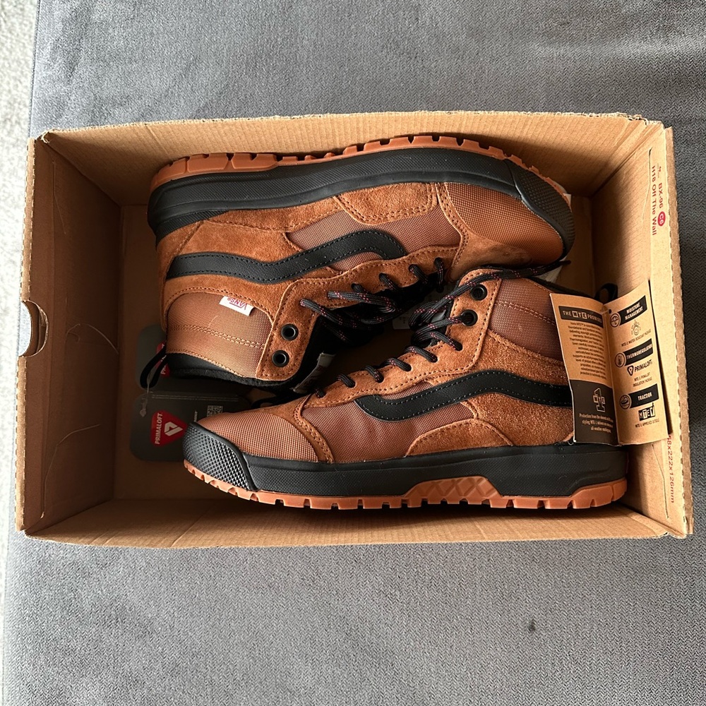 Vans Brown and Black Rugged Sneakers